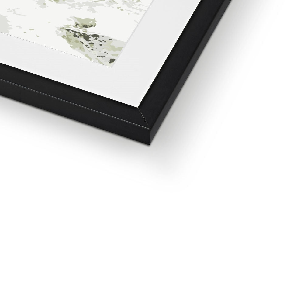 Framed Graphic Art Print, White Mat - 8x8 12x12 16x16 20x20 24x24 28x28 inches | FPS-1240-7695