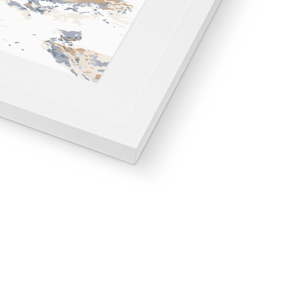 Framed Graphic Art Print, White Mat - 8x8 12x12 16x16 20x20 24x24 28x28 inches | FPS-1160-7695
