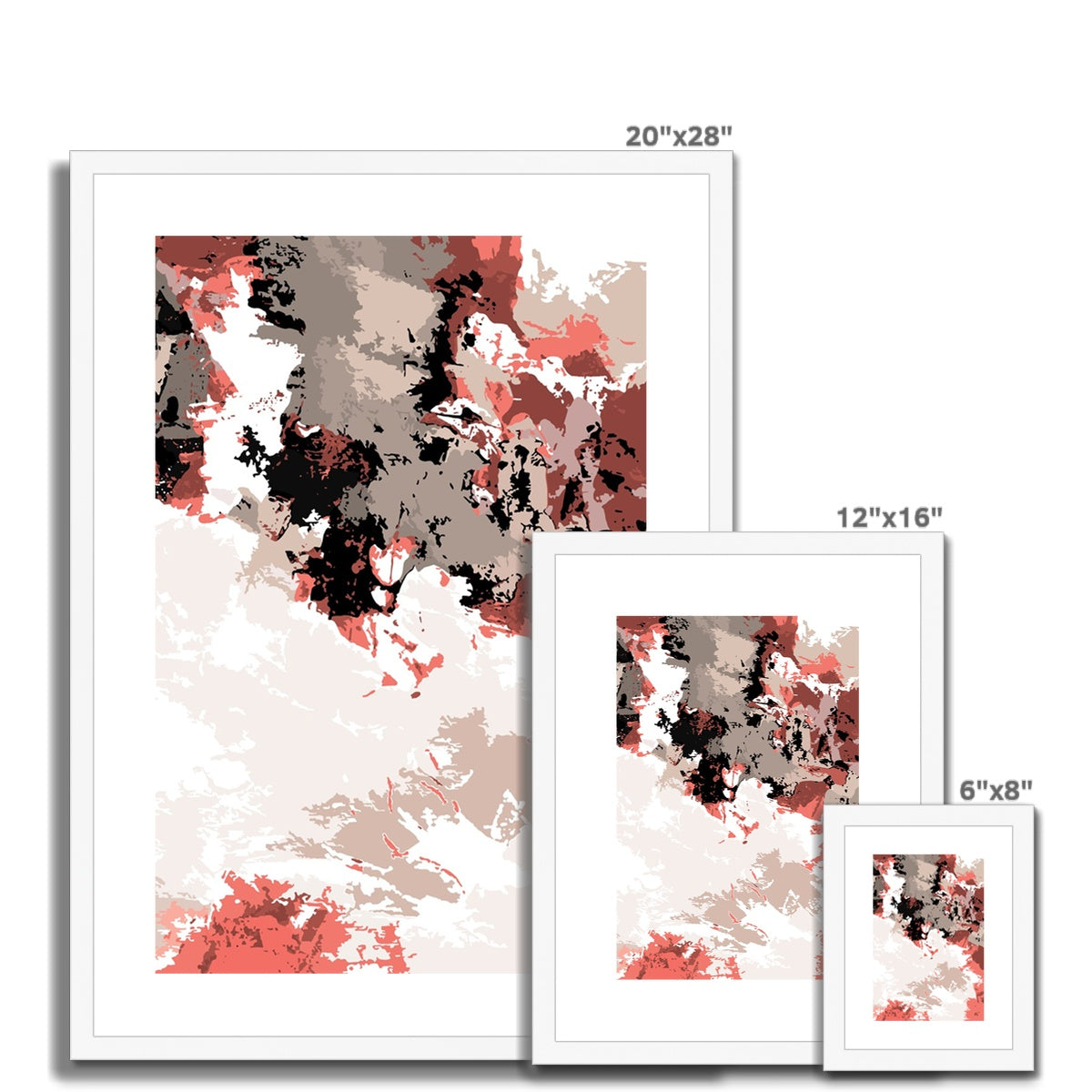Framed Graphic Art Print, White Mat - 6x8, 8x12, 11x14, 12x16, 16x20, 18x24, 20x28 inches | FPV-1130-7696