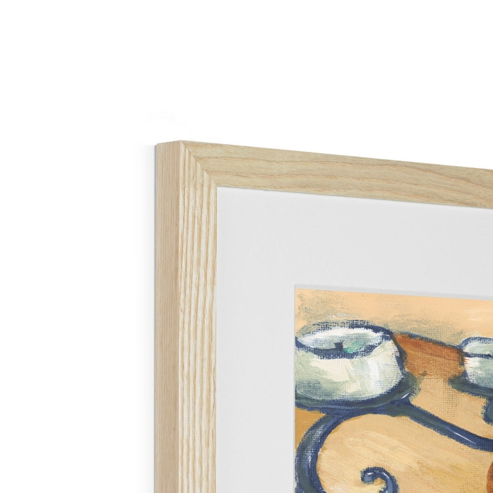 Framed Fine Art Print, White Mat - 8x6 10x8 12x8 inches | Still Life in Acrylic, FPH-1000-1103