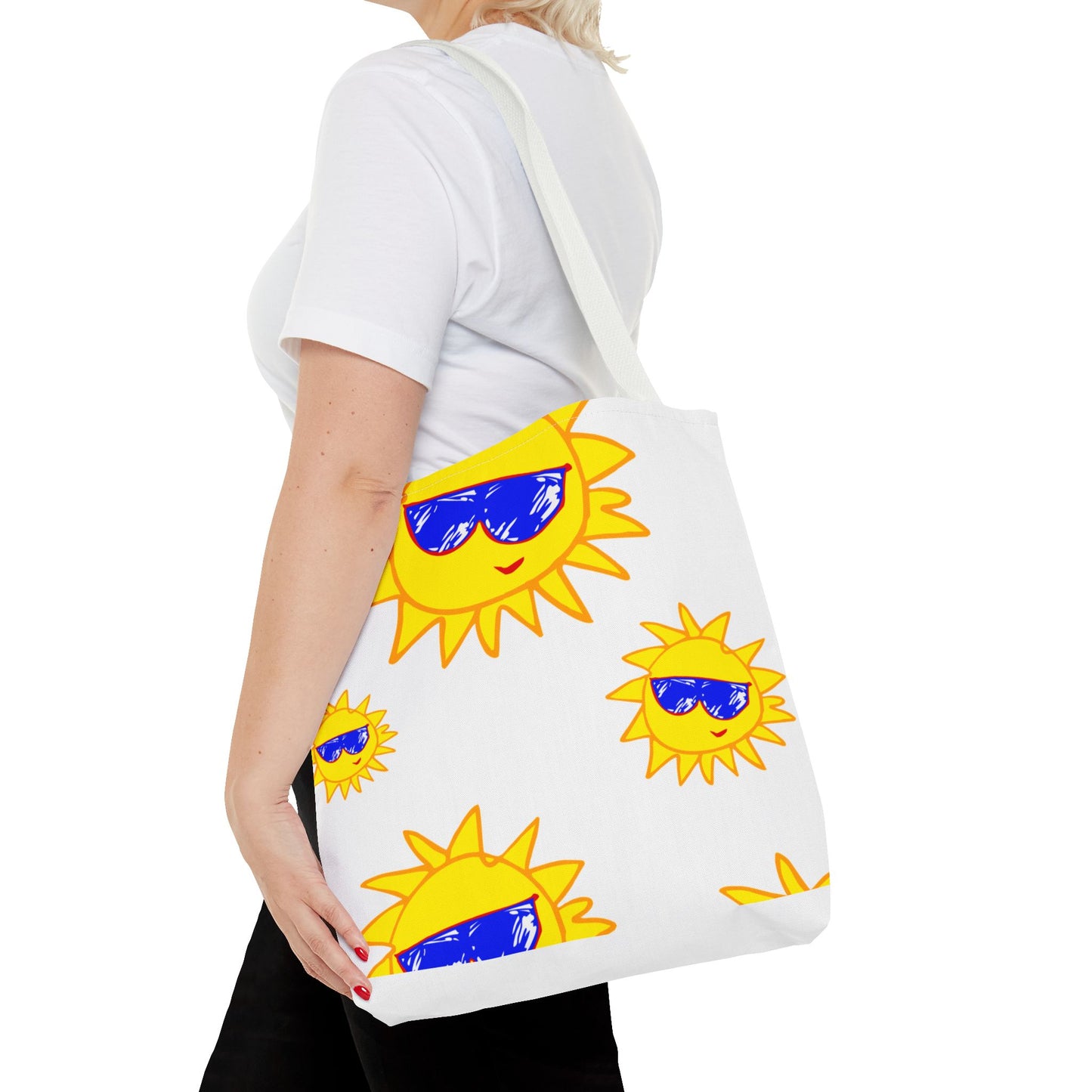 Shopping Tote with Cheerful Vibes | TBSF