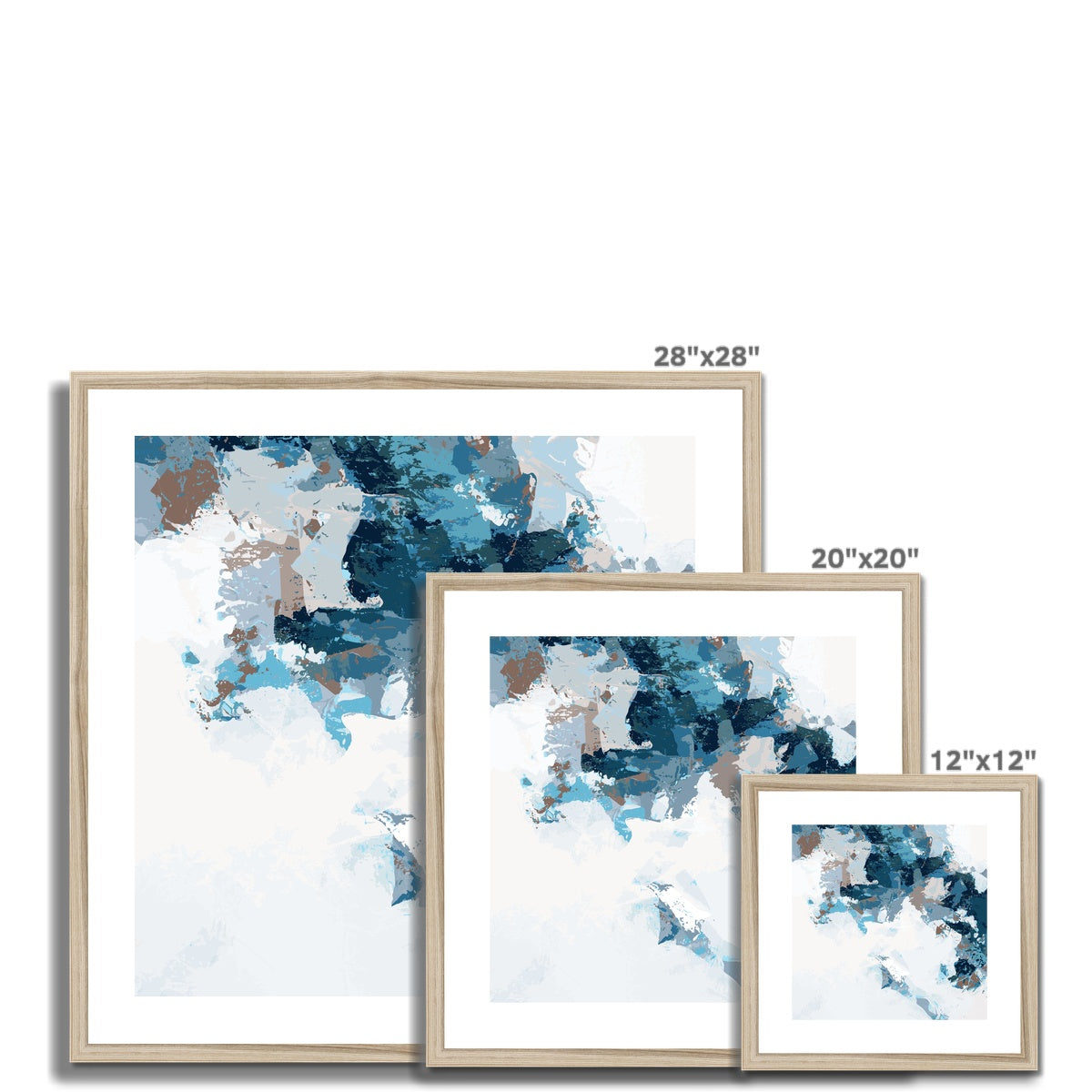 Framed Graphic Art Print, White Mat - 8x8 12x12 16x16 20x20 24x24 28x28 inches | FPS-1150-7693