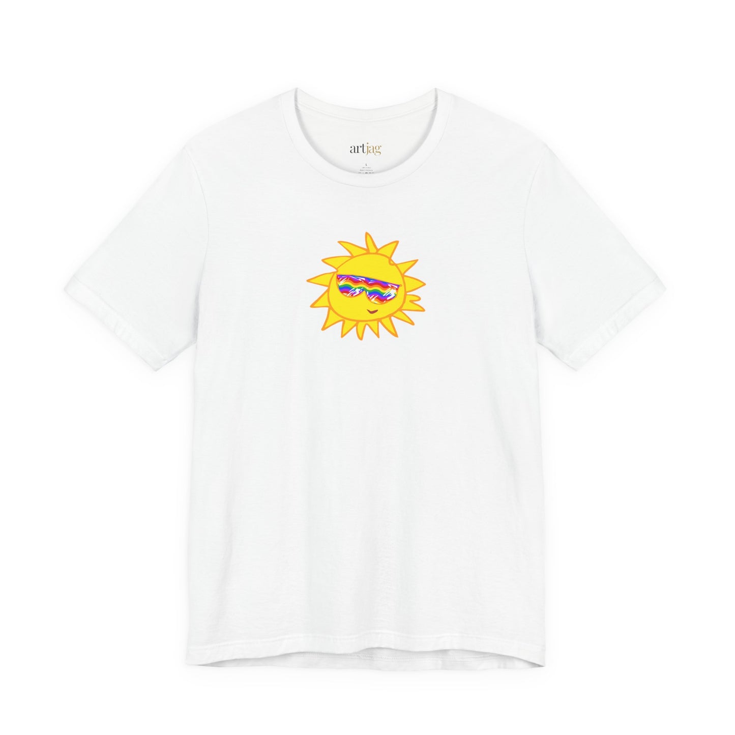 Bella + Canvas 3001 Unisex Rainbow Vibes Tee - Perfect for summer, gifts, celebrations and beach days | TSPF
