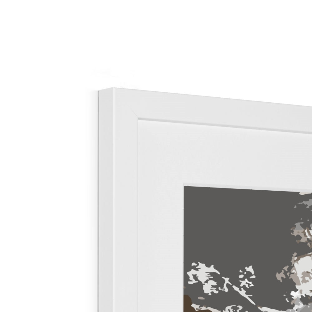 Framed Graphic Art Print, White Mat - 8x8 12x12 16x16 20x20 24x24 28x28 inches | FPS-1170-7695