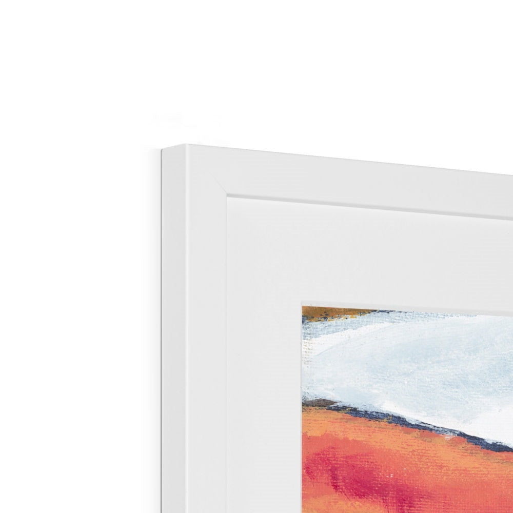 Framed Fine Art Print, White Mat - 10x8 14x11 20x16 28x20 40x28 inches | Papaya & Avocados, FPH-1000-1105