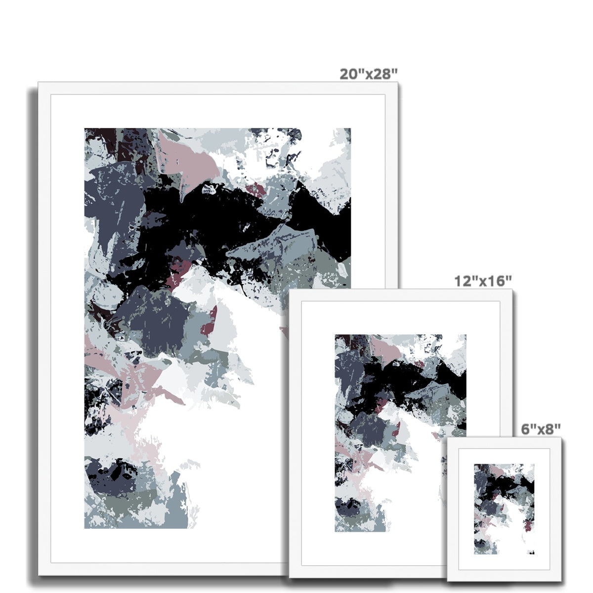 Framed Graphic Art Print, White Mat - 6x8, 8x12, 11x14, 12x16, 16x20, 18x24, 20x28 inches | FPV-1210-7692