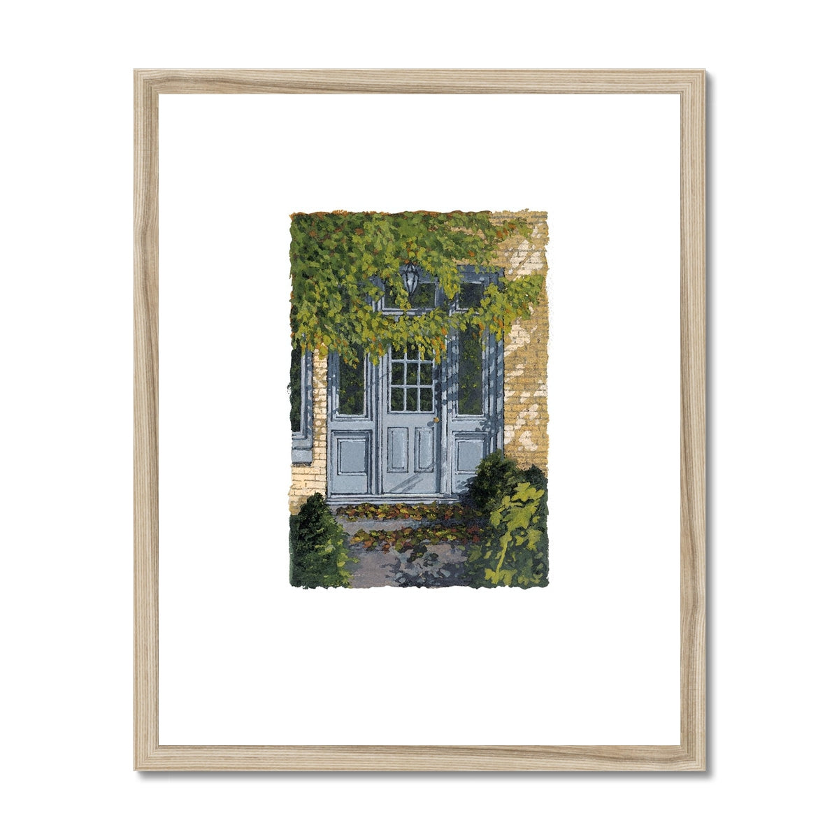 Framed Fine Art Print, Painterly Edge - 8x10 16x20 inches | Door 1, PEV-1000-1421