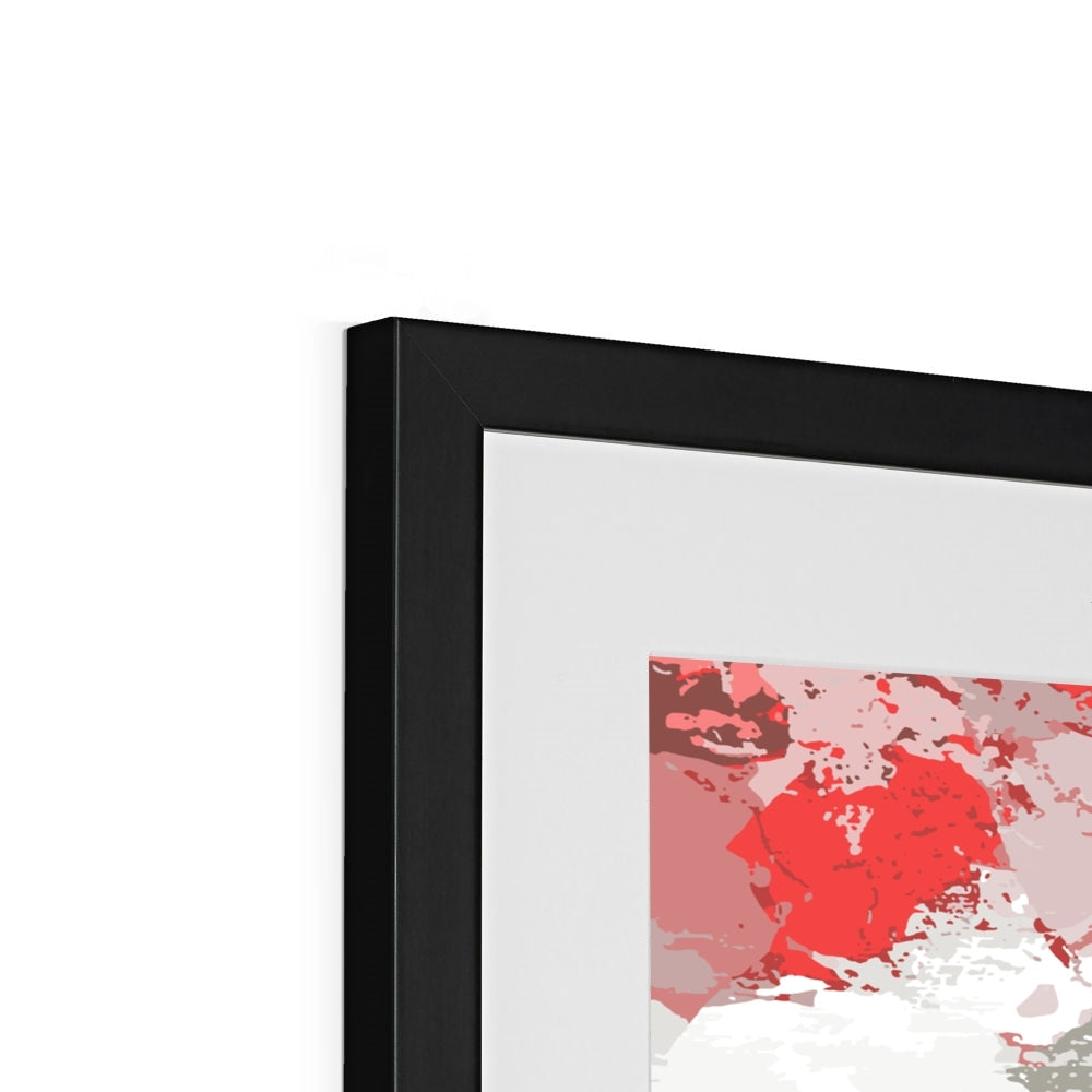 Framed Graphic Art Print, White Mat - 8x8 12x12 16x16 20x20 24x24 28x28 inches | FPS-1190-7693