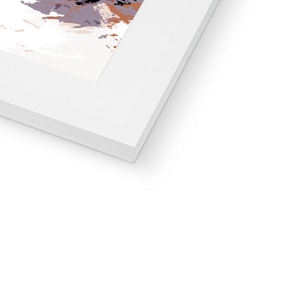 Framed Graphic Art Print, White Mat - 8x8 12x12 16x16 20x20 24x24 28x28 inches | FPS-1180-7693