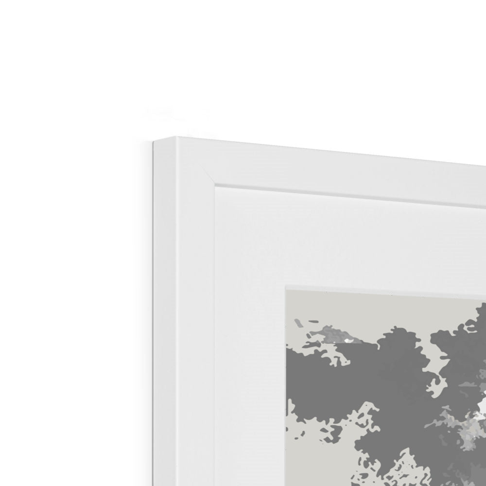 Framed Graphic Art Print, White Mat - 8x8 12x12 16x16 20x20 24x24 28x28 inches | FPS-1190-7691