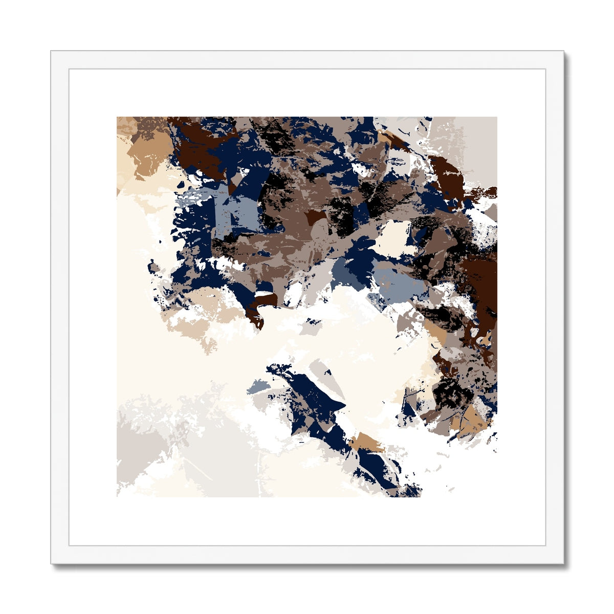 Framed Graphic Art Print, White Mat - 8x8 12x12 16x16 20x20 24x24 28x28 inches | FPS-1160-7693