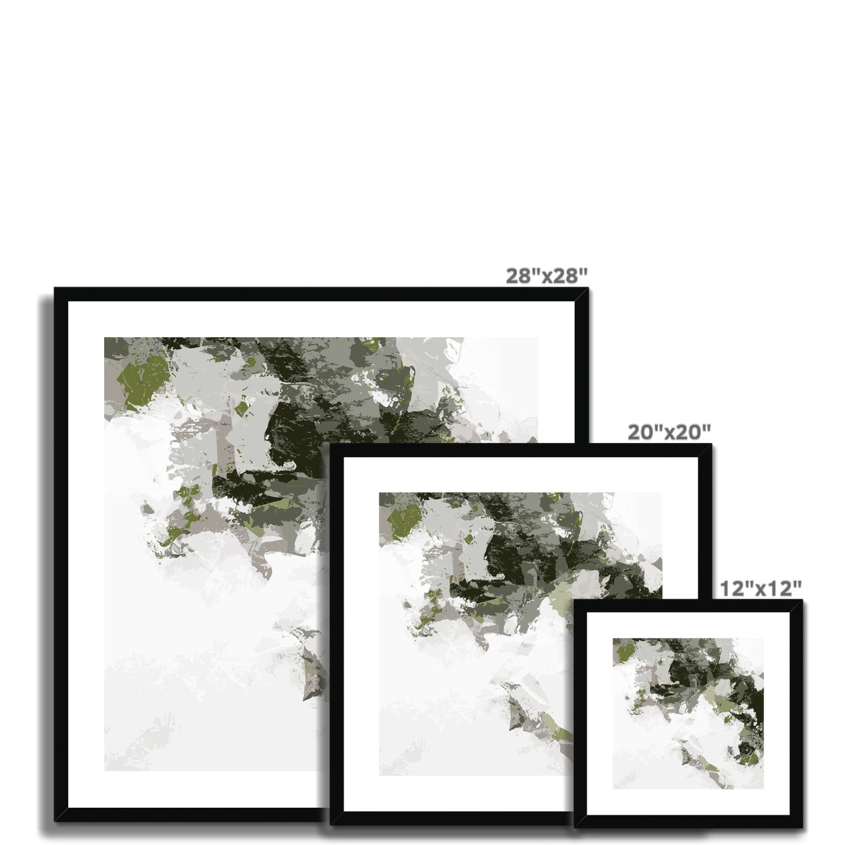 Framed Graphic Art Print, White Mat - 8x8 12x12 16x16 20x20 24x24 28x28 inches | FPS-1240-7693