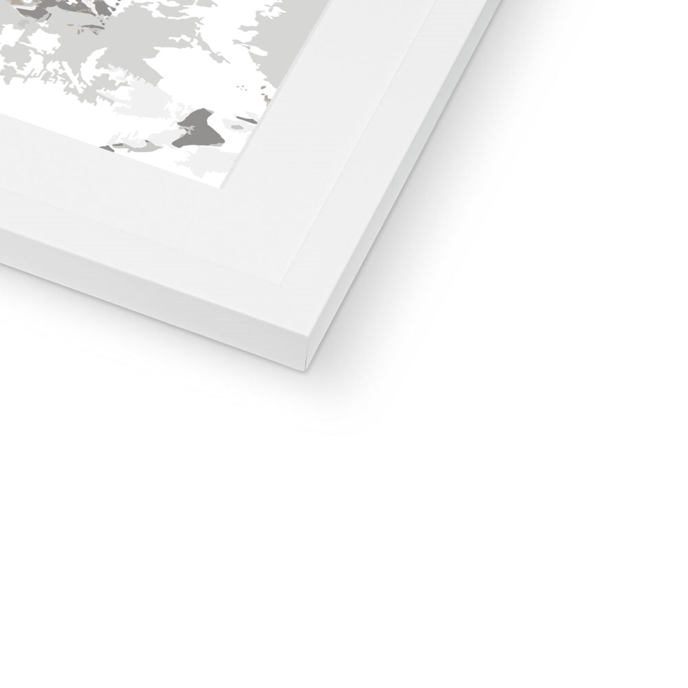 Framed Graphic Art Print, White Mat - 6x8, 8x12, 11x14, 12x16, 16x20, 18x24, 20x28 inches | FPV-1170-7694