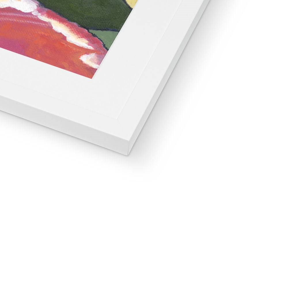 Framed Fine Art Print - 8x8 12x12 16x16 20x20 24x24 28x28 36x36 inches | Pink Tulips in Acrylic, FPS-1080