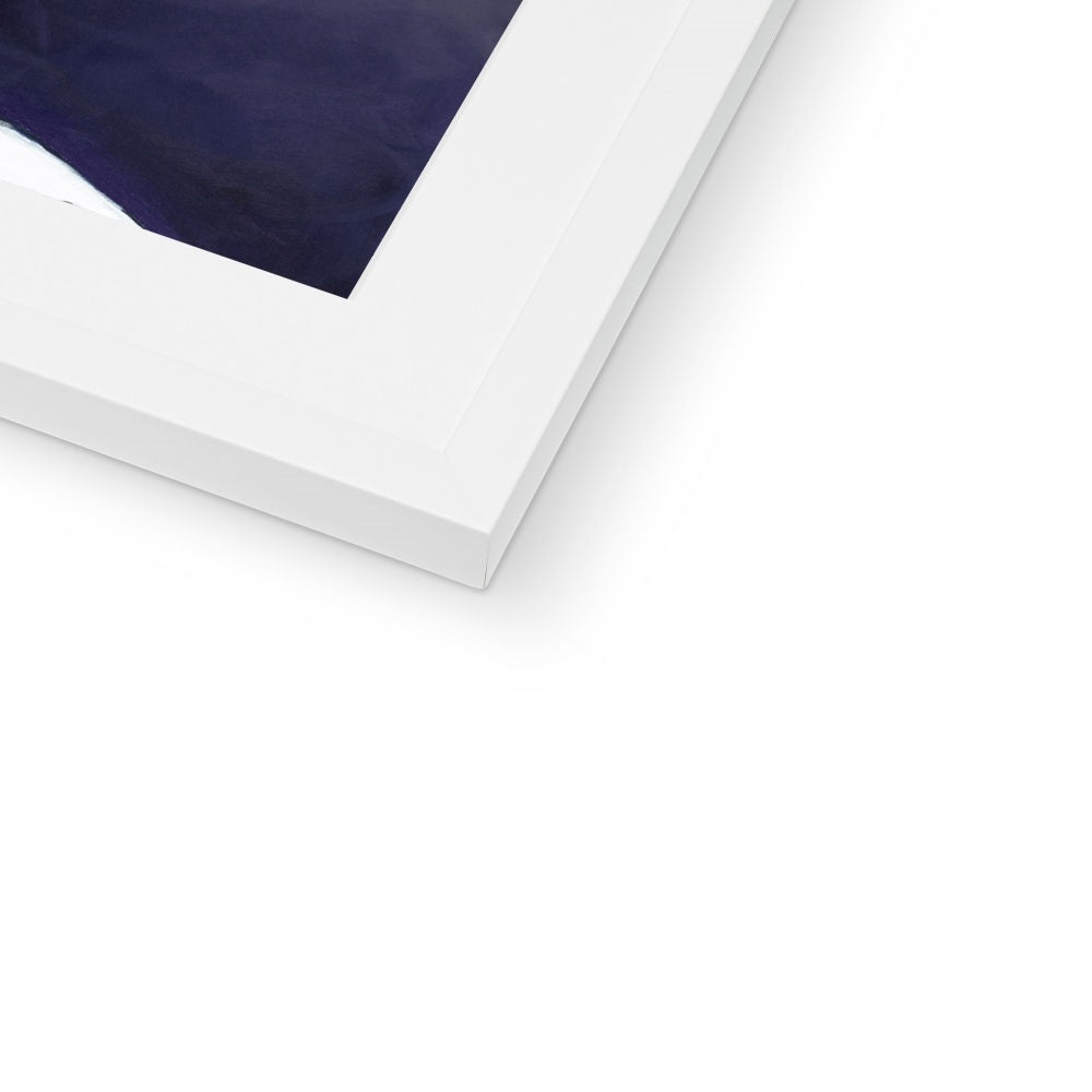 Framed Fine Art Print, White Mat - 8x8 12x12 16x16 20x20 24x24 28x28 36x36 inches | Hydrangeas & Zinnias in Acrylic, FPS-1030