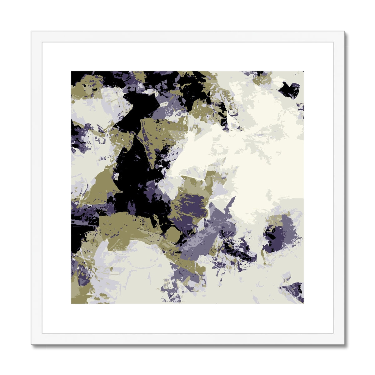 Framed Graphic Art Print, White Mat - 8x8 12x12 16x16 20x20 24x24 28x28 inches | FPS-1260-7695