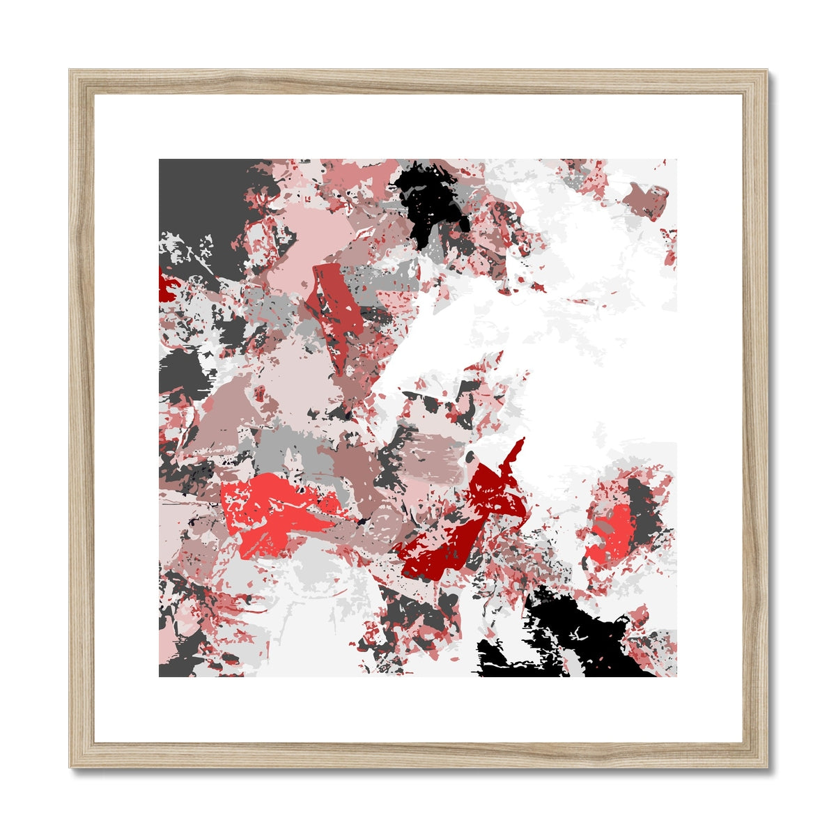 Framed Graphic Art Print, White Mat - 8x8 12x12 16x16 20x20 24x24 28x28 inches | FPS-1190-7695