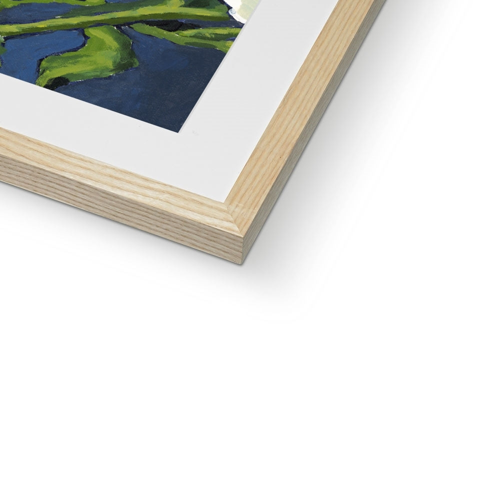 Framed Fine Art Print, White Mat - 8x8 12x12 16x16 20x20 24x24 28x28 inches | White Peonies in Acrylic, FPS-1050