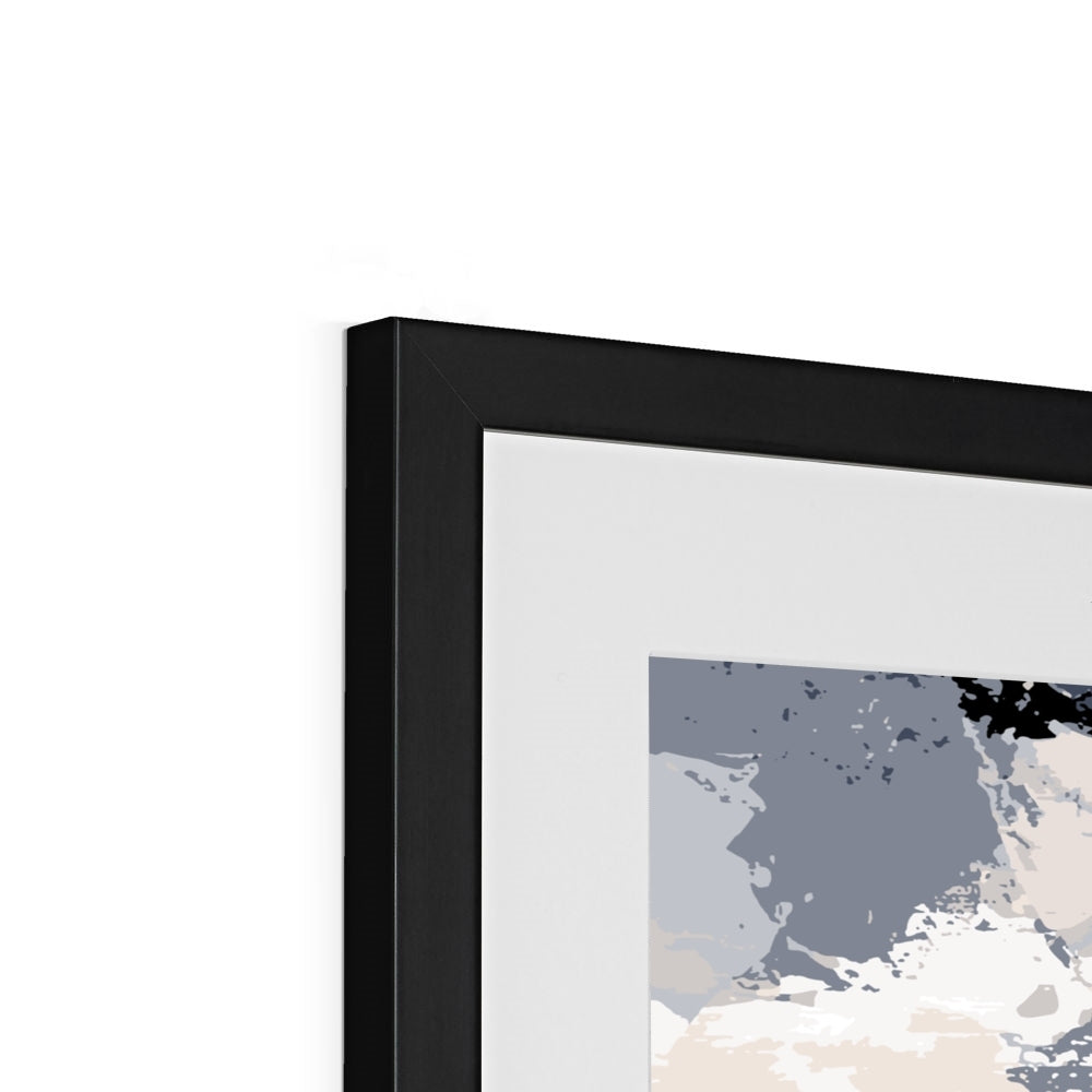 Framed Graphic Art Print, White Mat - 8x8 12x12 16x16 20x20 24x24 28x28 inches | FPS-1220-7693