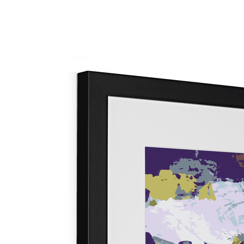 Framed Graphic Art Print, White Mat - 8x8 12x12 16x16 20x20 24x24 28x28 inches | FPS-1140-7695