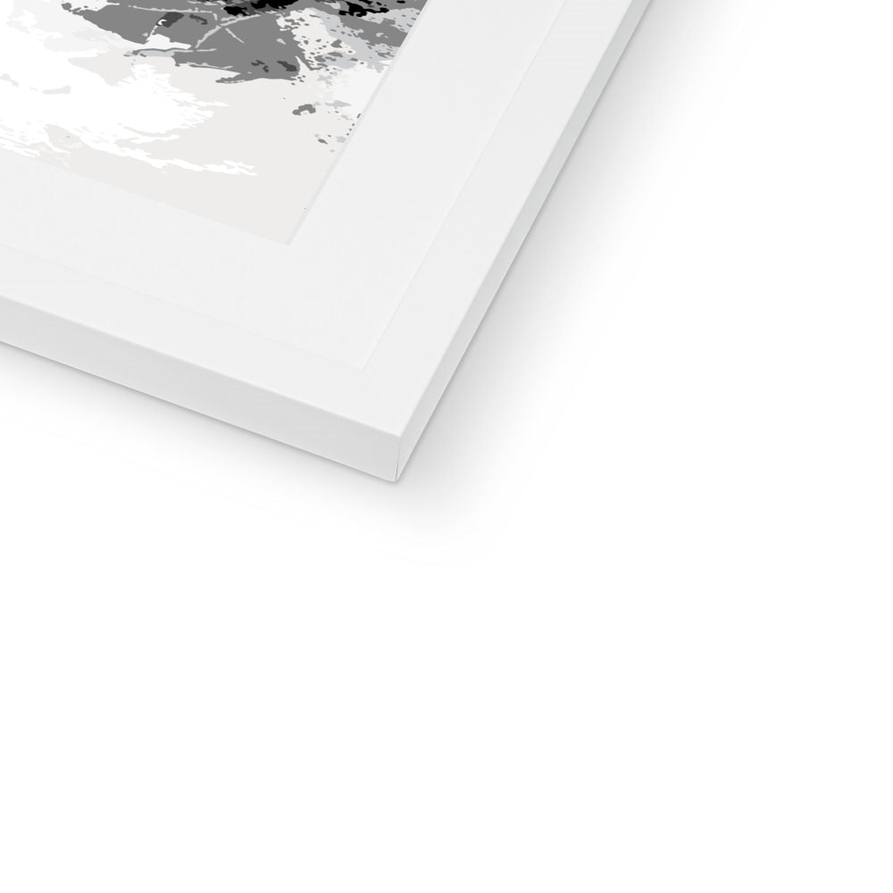 Framed Graphic Art Print, White Mat - 8x8 12x12 16x16 20x20 24x24 28x28 inches | FPS-1200-7693