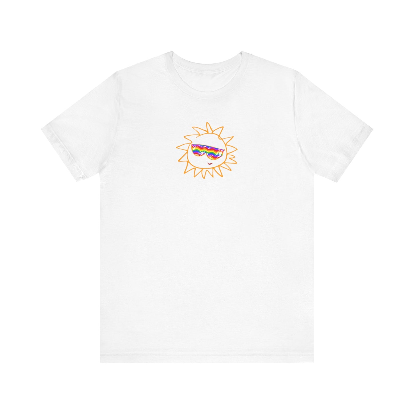 Bella + Canvas 3001 Unisex Rainbow Vibes Tee - Perfect for summer, gifts, celebrations and beach days | TSPT