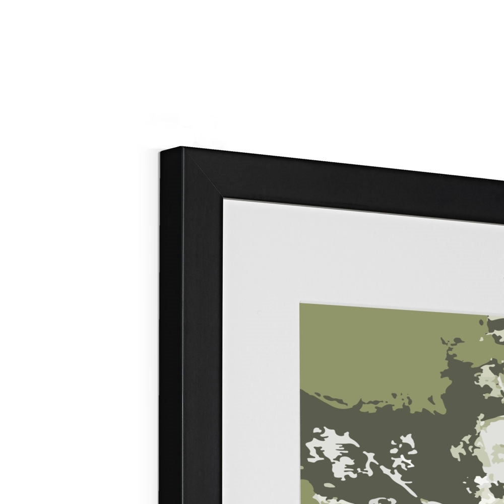 Framed Graphic Art Print, White Mat - 8x8 12x12 16x16 20x20 24x24 28x28 inches | FPS-1240-7695