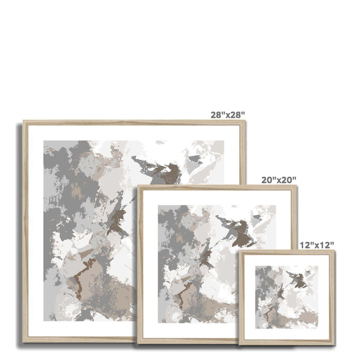 Framed Graphic Art Print, White Mat - 8x8 12x12 16x16 20x20 24x24 28x28 inches | FPS-1170-7691