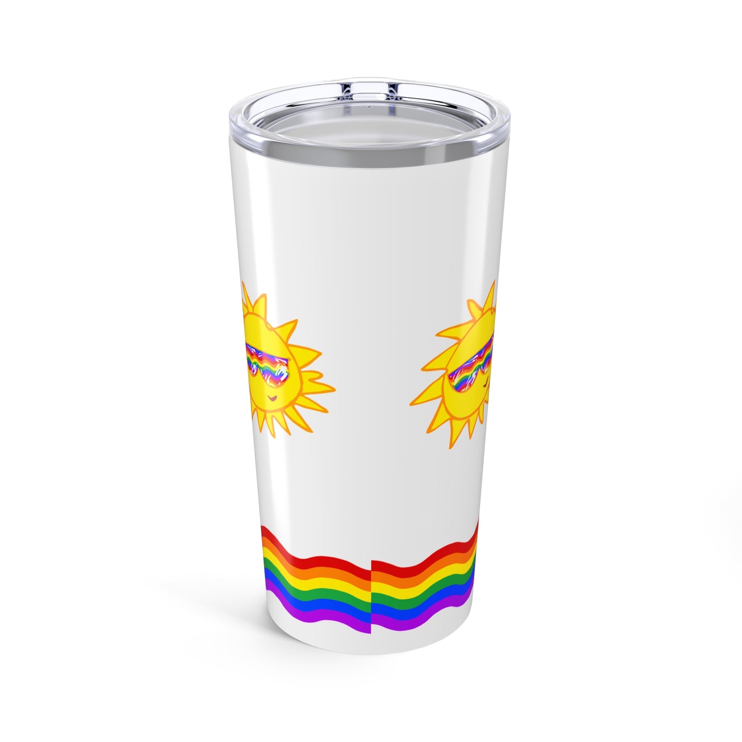 20oz Reusable Tumbler with Sunfilled Rainbow Vibes | RTPF