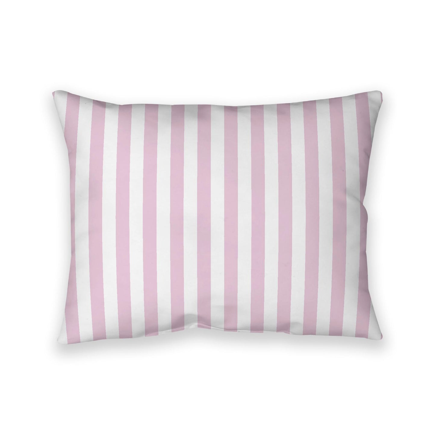 Off-White Cotton Canvas Cushion Covers with Pink Bars on Front, CACU-1081-051