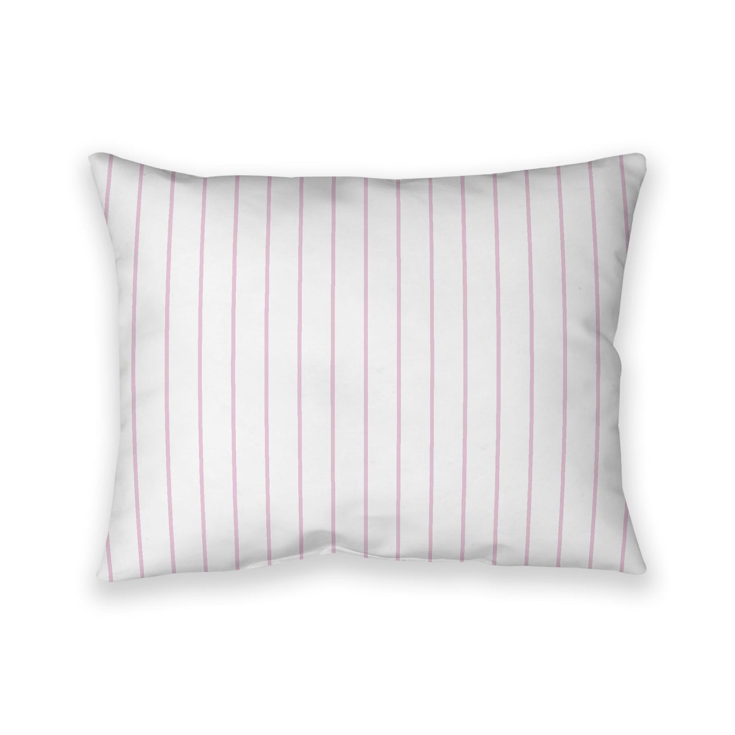 Off-White Cotton Canvas Cushion Covers with Fine Pink Stripes on Front, CACU-1081-151