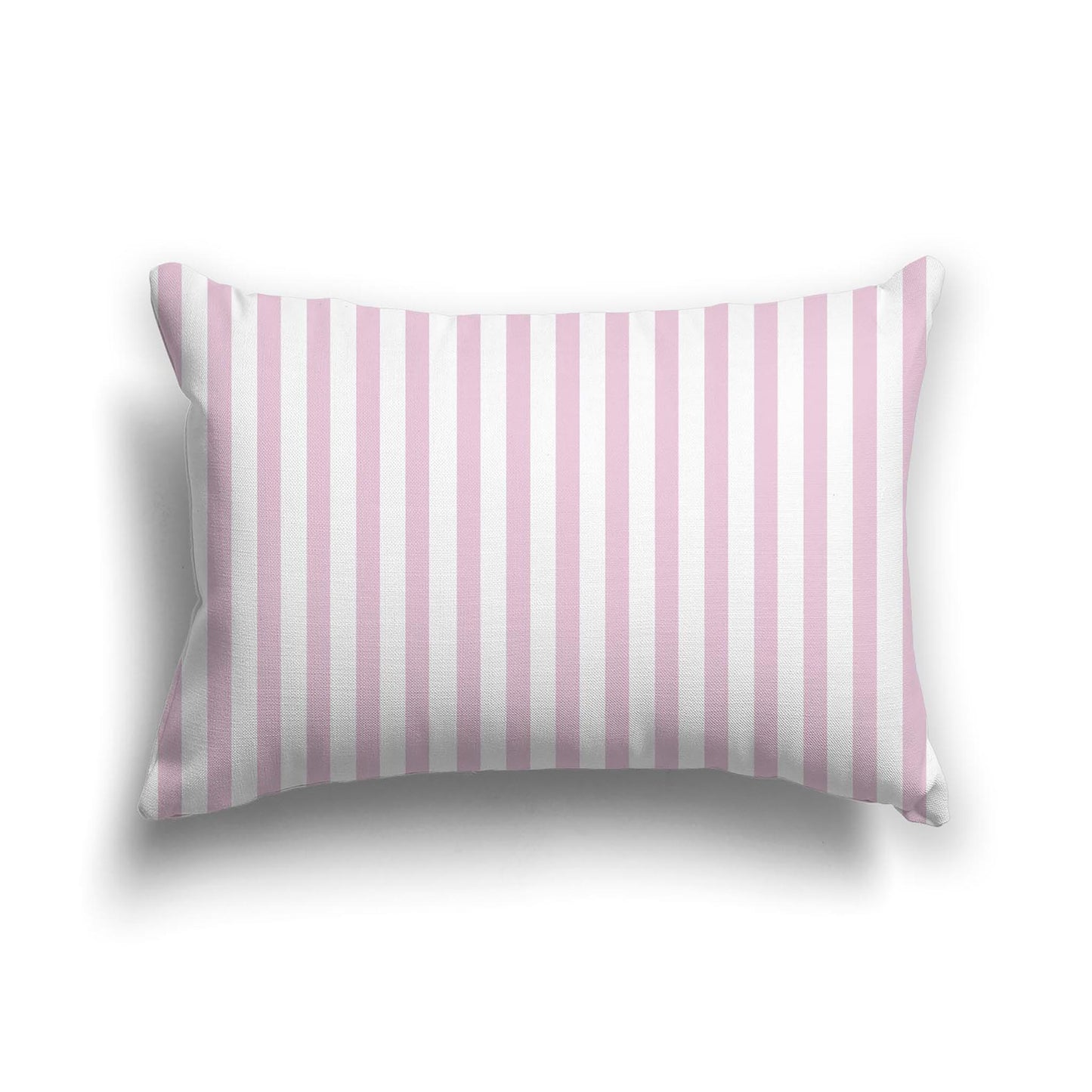 Off-White Cotton Canvas Cushion Covers with Thin Pink Bars on Front, CACU-1081-241