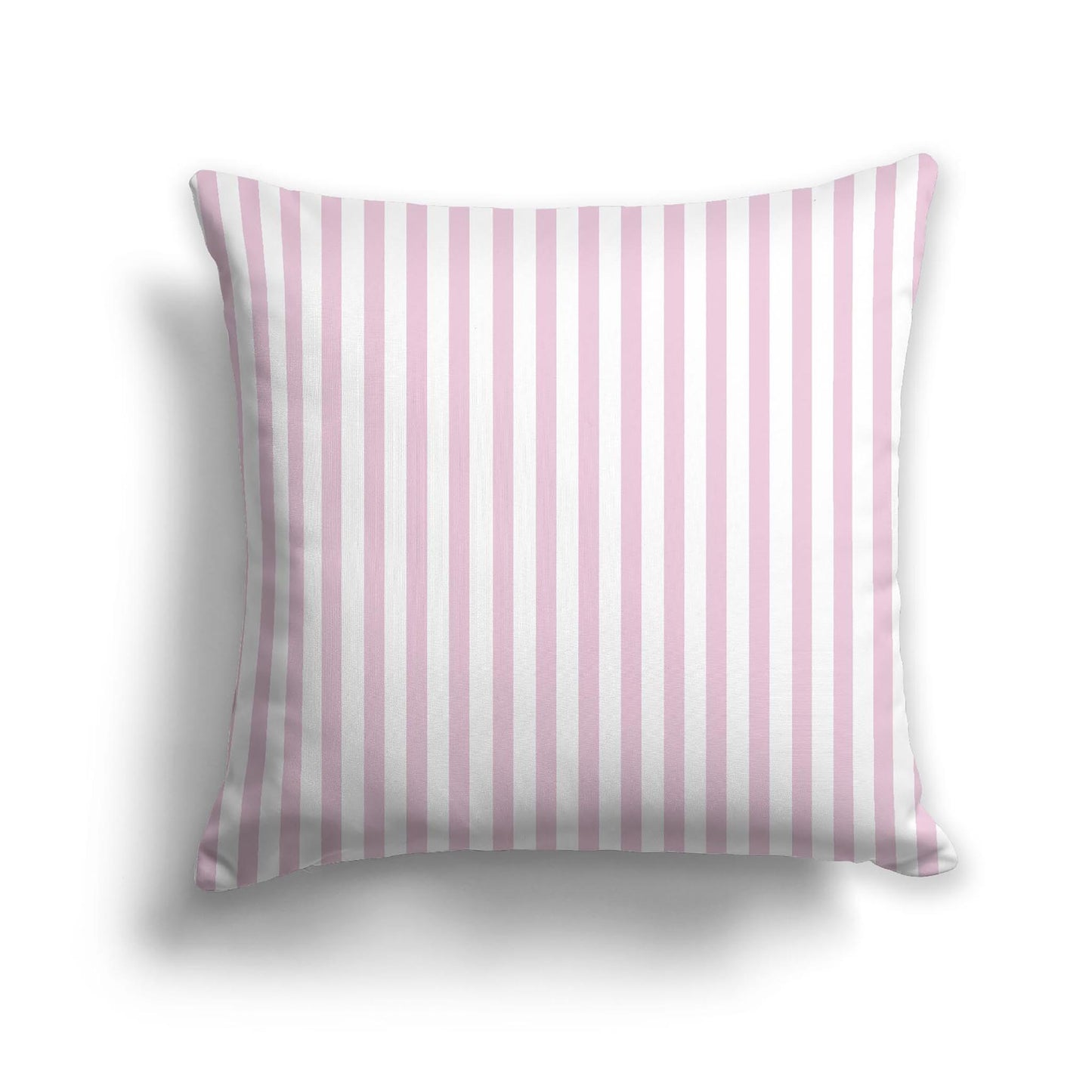 Off-White Cotton Canvas Cushion Covers with Thin Pink Bars on Front, CACU-1081-241