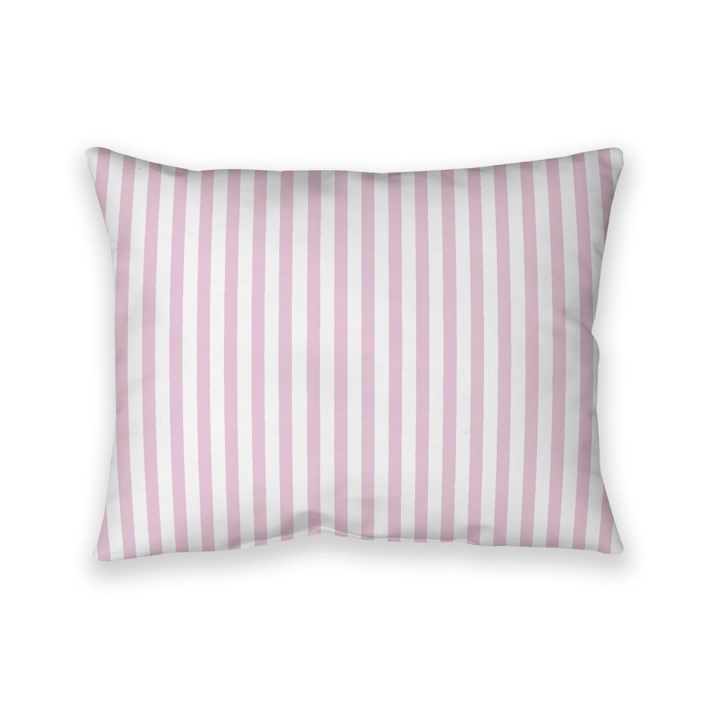 Off-White Cotton Canvas Cushion Covers with Thin Pink Bars on Front, CACU-1081-241