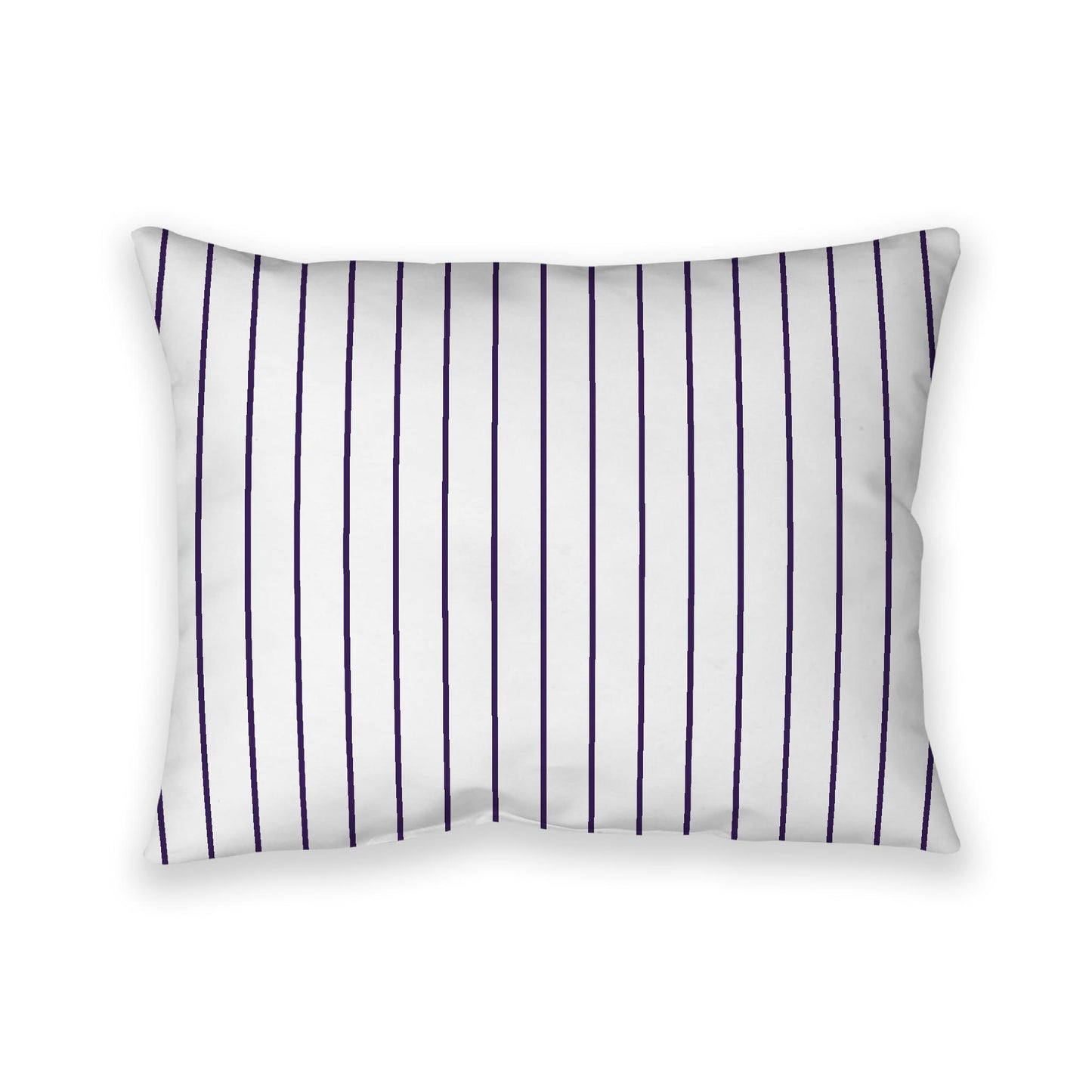 Off-White Cotton Canvas Cushion Covers with Fine Purple Stripes on Front, CACU-1143-151