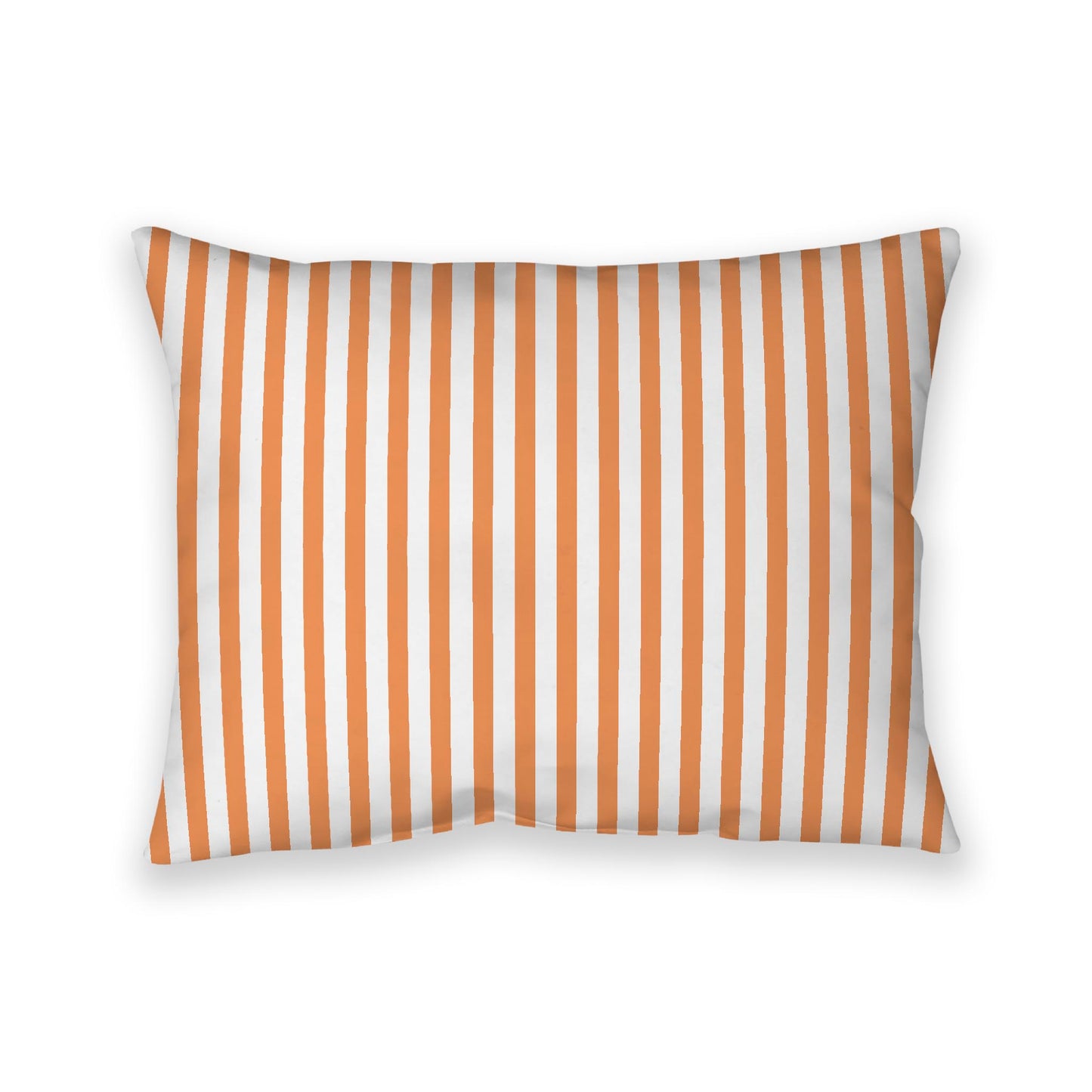 Off-White Cotton Canvas Cushion Covers with Thin Orange Bars on Front, CACU-1181-241
