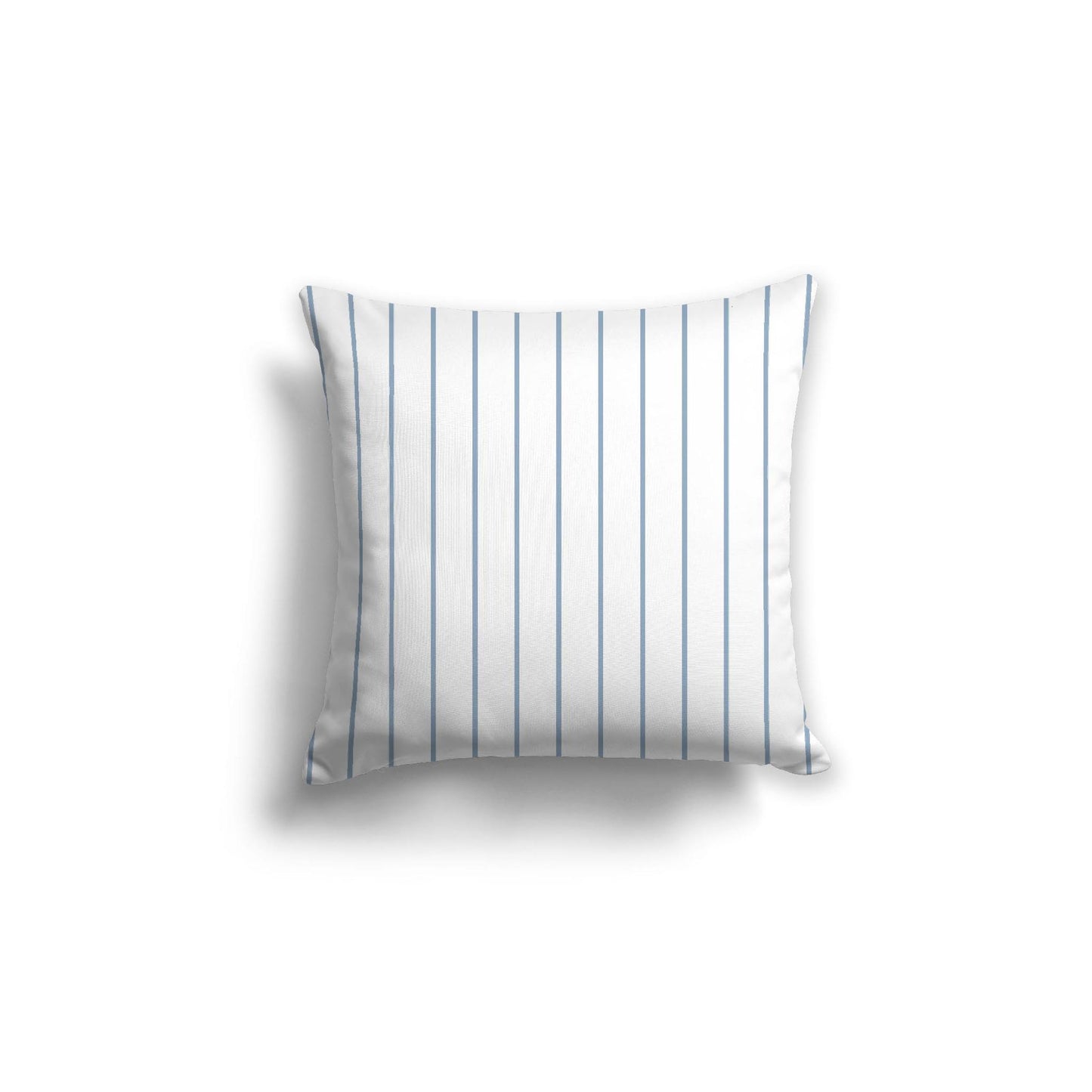 Off-White Cotton Canvas Cushion Covers with Fine Blue Stripes on Front, CACU-1231-151