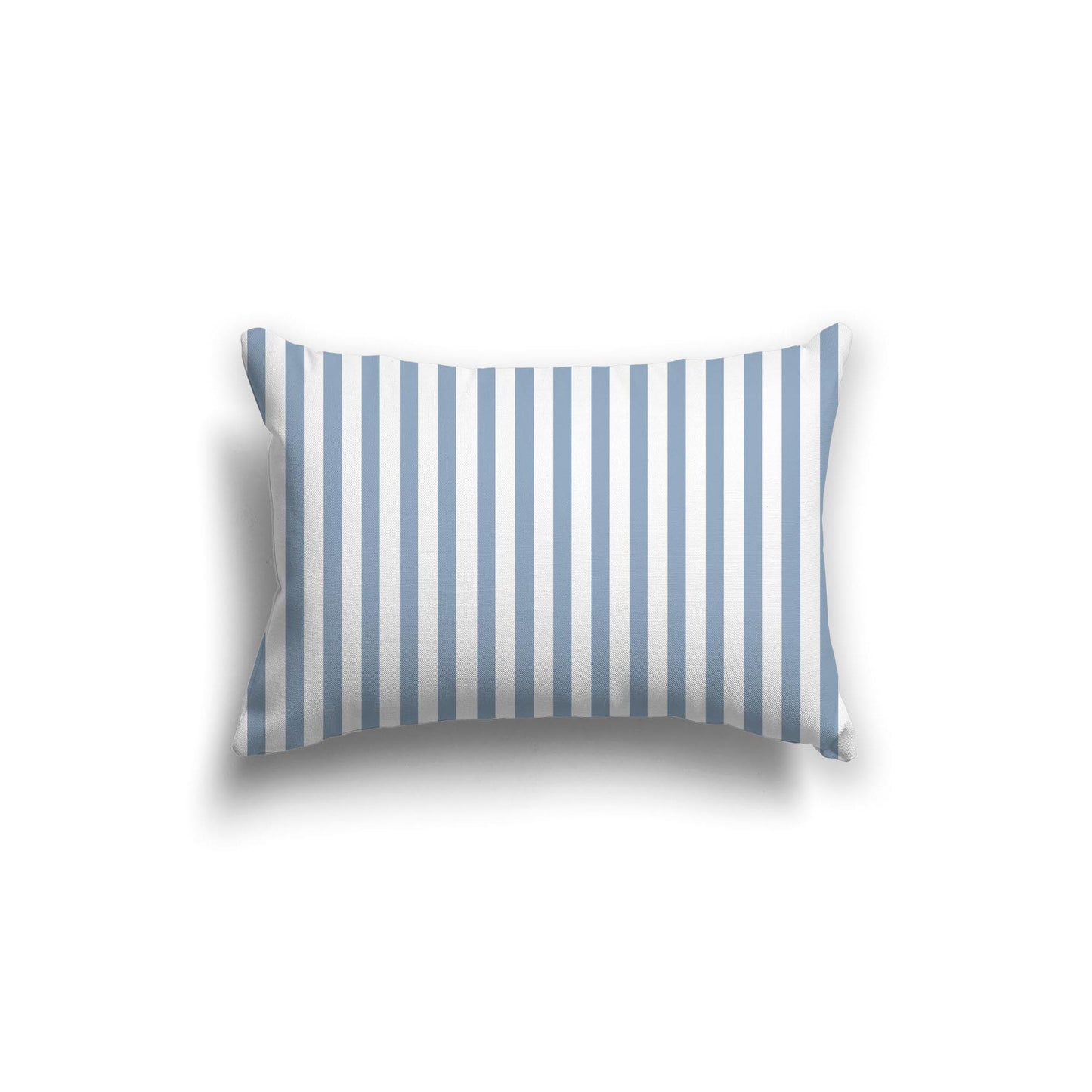 Off-White Cotton Canvas Cushion Covers with Thin Blue Bars on Front, CACU-1231-241