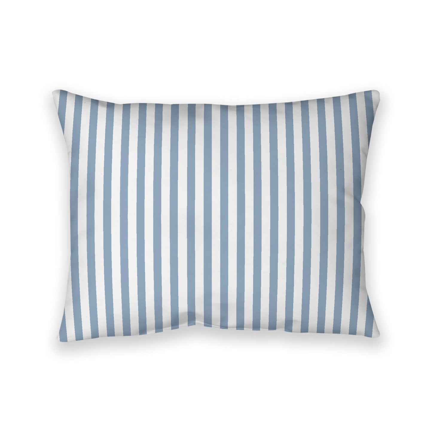 Off-White Cotton Canvas Cushion Covers with Thin Blue Bars on Front, CACU-1231-241