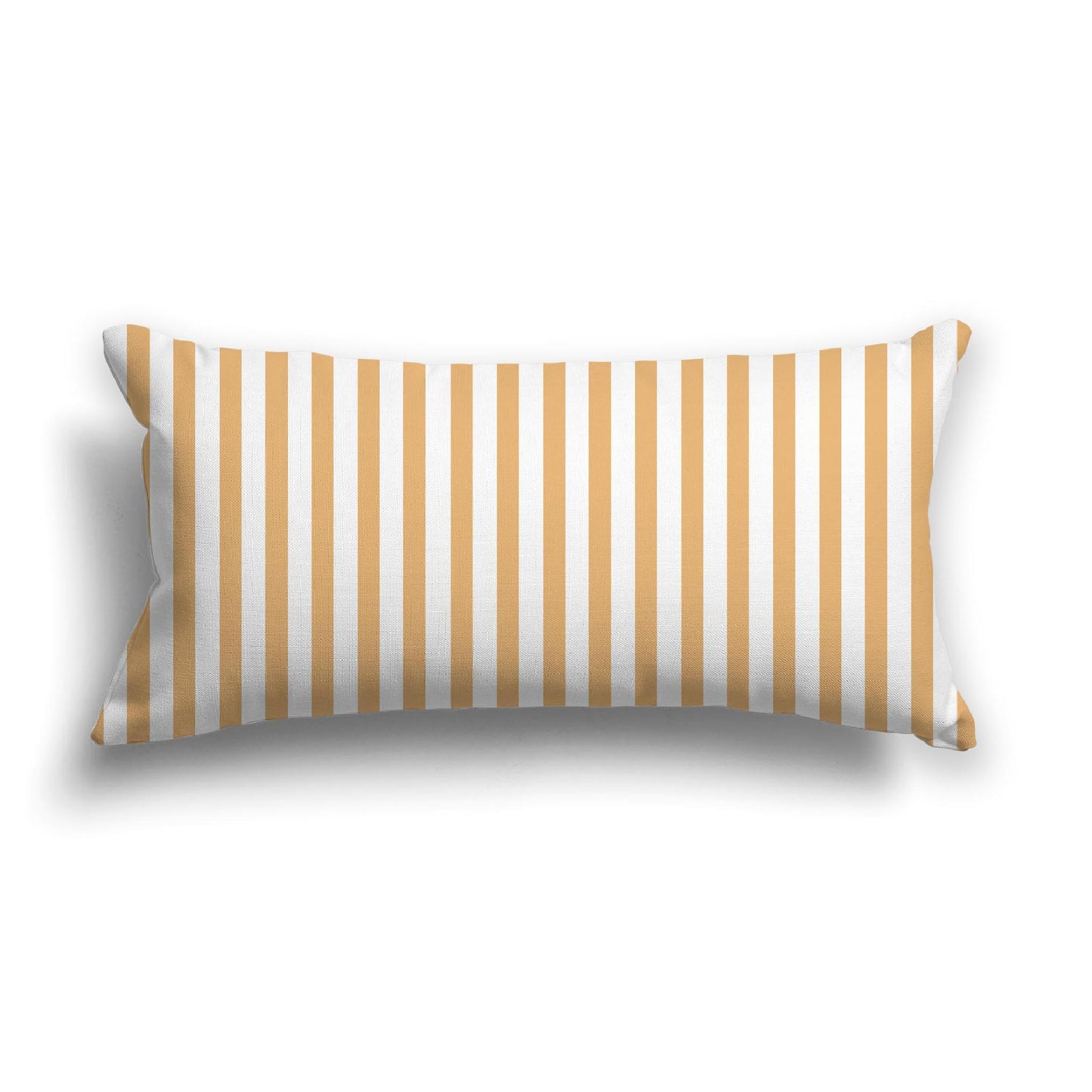 Off-White Cotton Canvas Cushion Covers with Thin Orange Bars on Front, CACU-1232-241