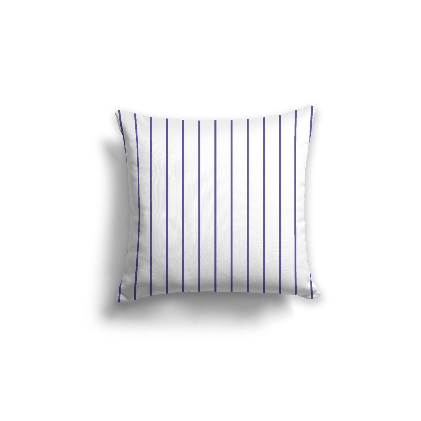Off-White Cotton Canvas Cushion Covers with Fine Purple Stripes on Front, CACU-1300-151