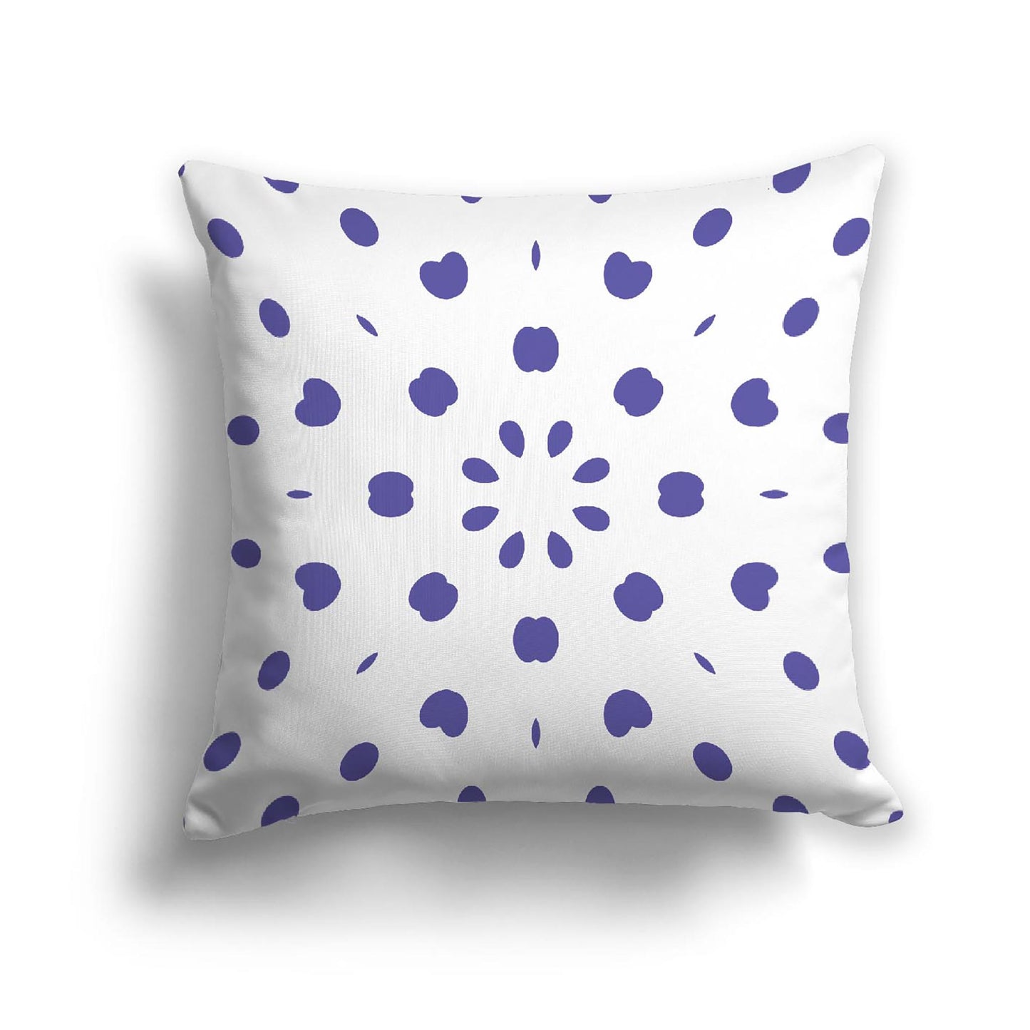 Off-White Cotton Canvas Cushion Covers with Purple Burst Pattern on Front, CACU-1300-231