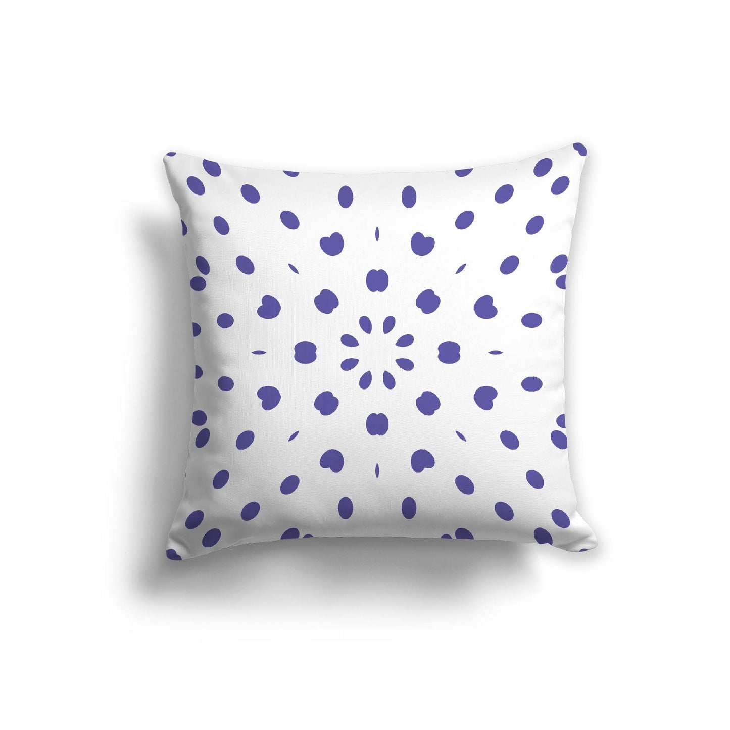 Off-White Cotton Canvas Cushion Covers with Purple Burst Pattern on Front, CACU-1300-231