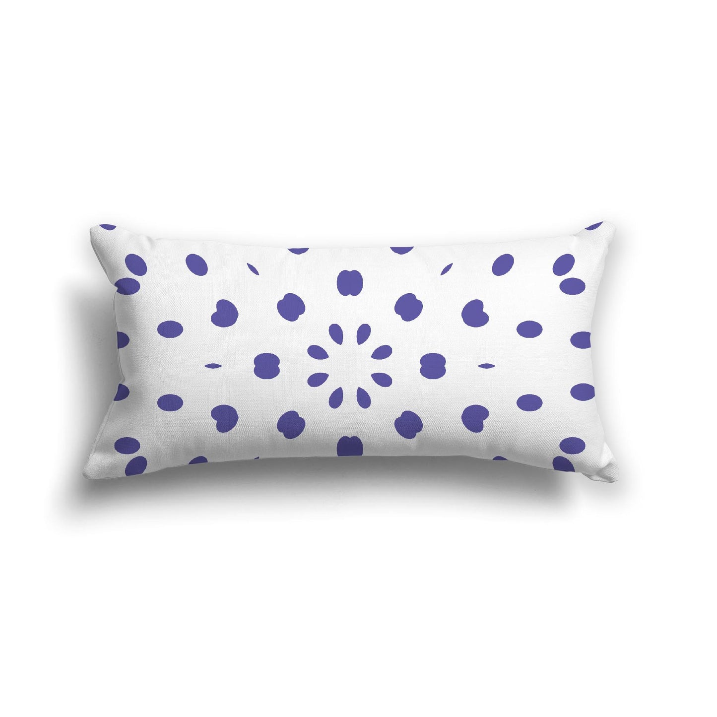 Off-White Cotton Canvas Cushion Covers with Purple Burst Pattern on Front, CACU-1300-231