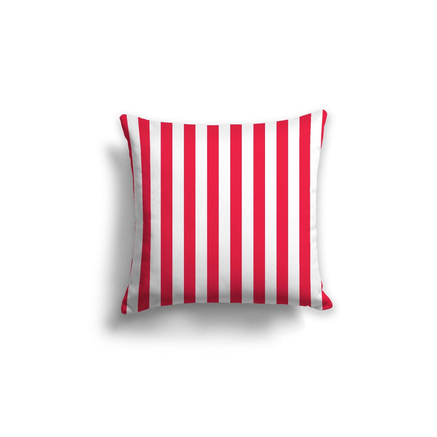 Off-White Cotton Canvas Cushion Covers with Red Bars on Front, CACU-1330-051