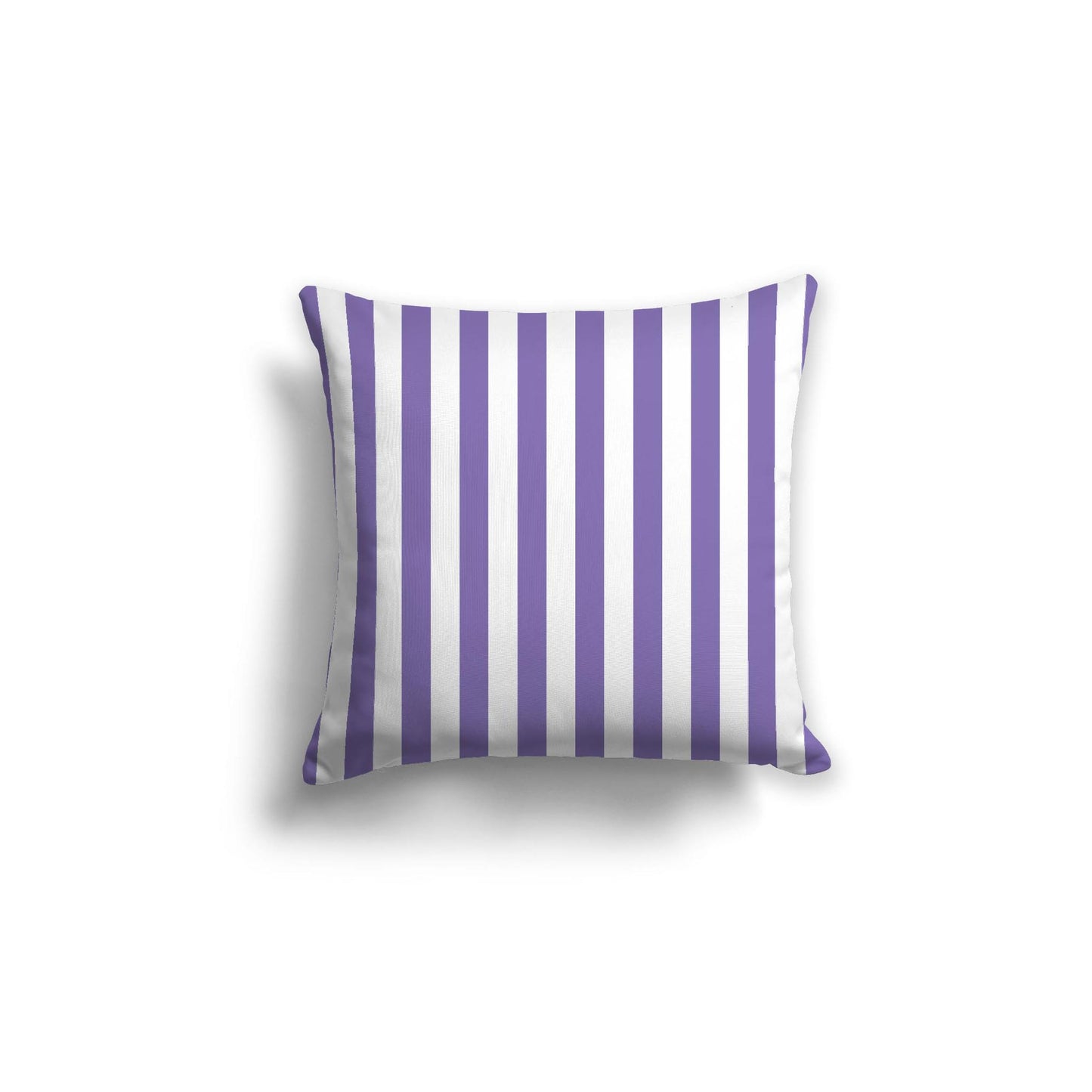 Off-White Cotton Canvas Cushion Covers with Purple Bars on Front, CACU-1350-051