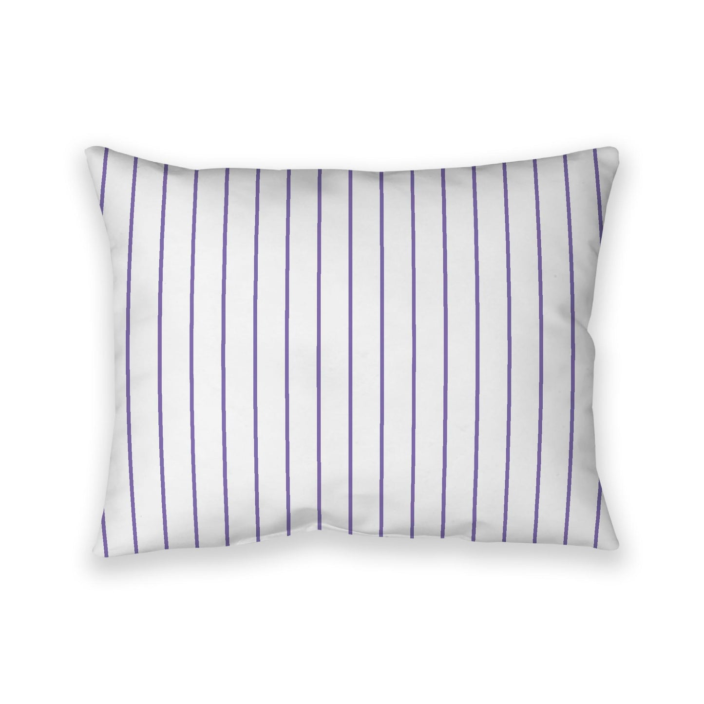 Off-White Cotton Canvas Cushion Covers with Fine Purple Stripes on Front, CACU-1350-151