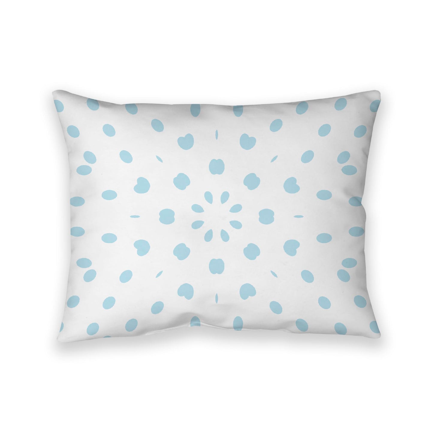 Off-White Cotton Canvas Cushion Covers with Blue Burst Pattern on Front, CACU-1370-231