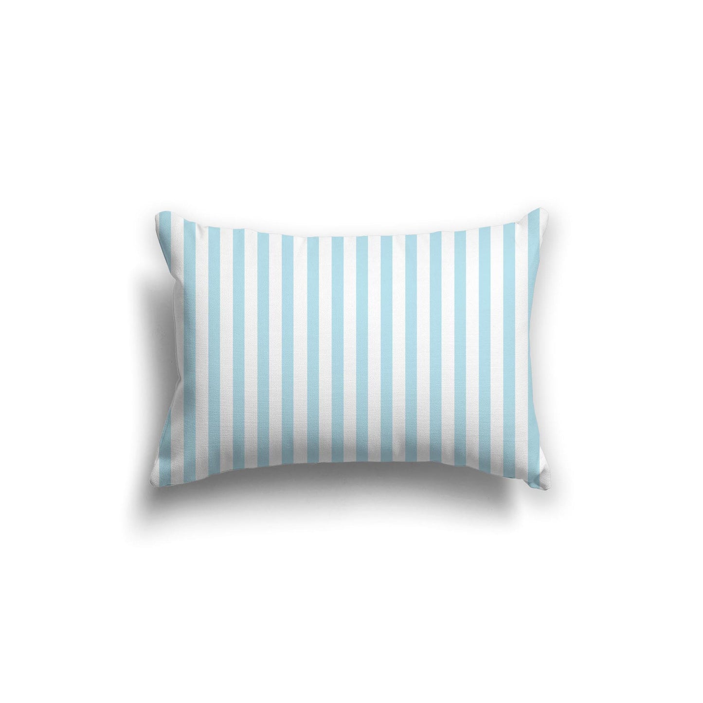 Off-White Cotton Canvas Cushion Covers with Thin Blue Bars on Front, CACU-1370-241