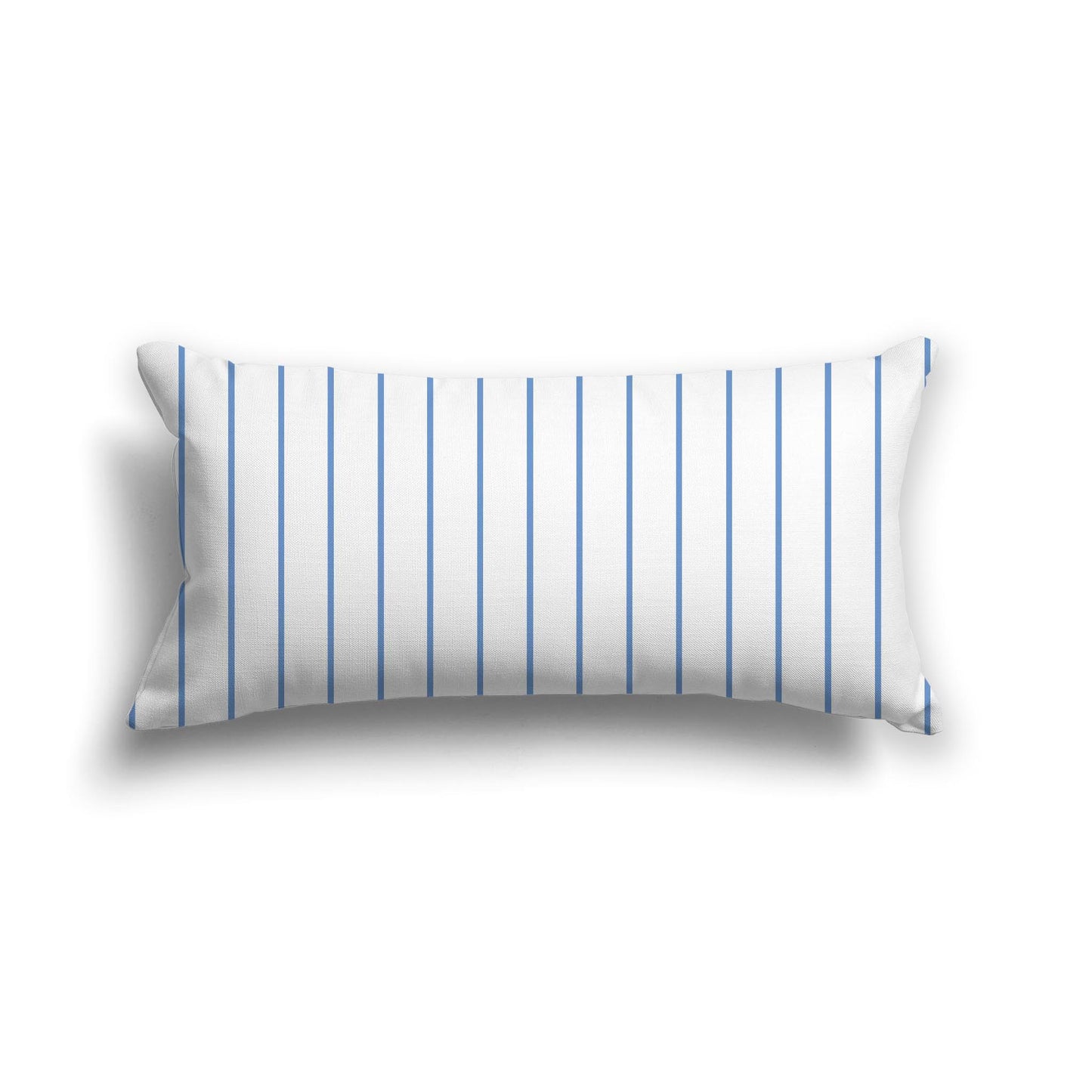 Off-White Cotton Canvas Cushion Covers with Fine Blue Stripes on Front, CACU-1400-151